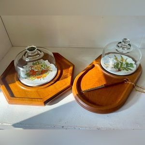 Vintage Goodwood Charcuterie Wooden Serving Boards Trays 70s